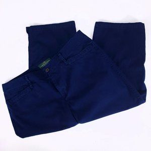 Lauren Ralph Lauren Navy Blue Cropped Chino‎ Pants